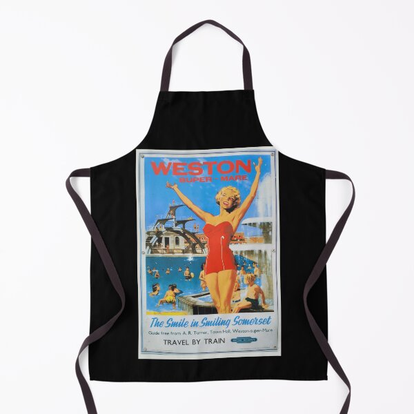 Item preview, Weston Super Mare Seaside Vintage Train Advert 1950s 1960s designed and sold by KALEIDOSCOPE UK.