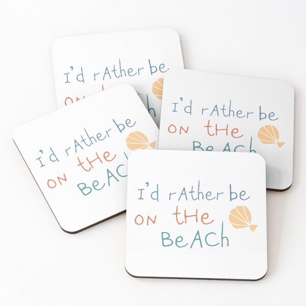 Item preview, I'd rather be on the beach designed and sold by Gadding Gatos.