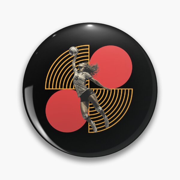 Item preview, Volleyball Outside Hitter Dynamic Spiker Featuring Geometric Design designed and sold by daila70.