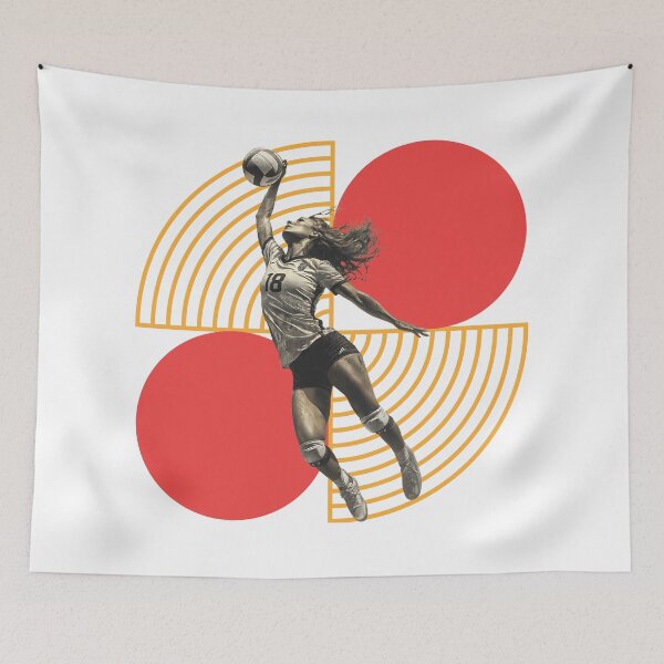 Item preview, Volleyball Outside Hitter Dynamic Spiker Featuring Geometric Design designed and sold by daila70.