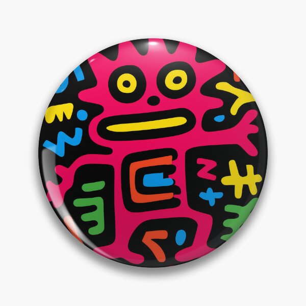 Item preview, Pink Funky Neon Alien – Pop Art Creature with Open Arms designed and sold by Moisky Patterns.