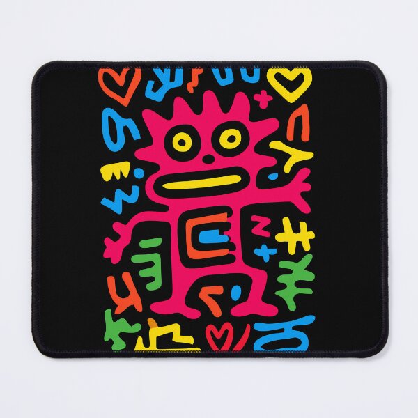 Item preview, Pink Funky Neon Alien – Pop Art Creature with Open Arms designed and sold by Moisky Patterns.