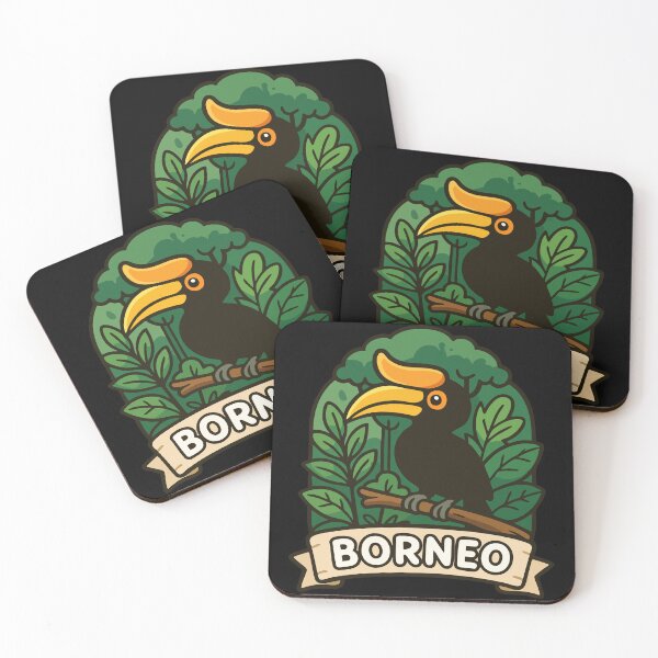 Item preview, Rhinoceros Hornbill Borneo designed and sold by TomFrontierArt.