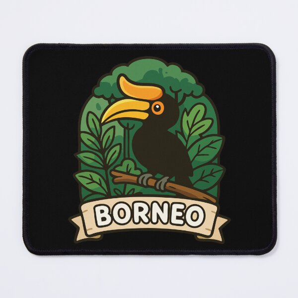 Item preview, Rhinoceros Hornbill Borneo designed and sold by TomFrontierArt.