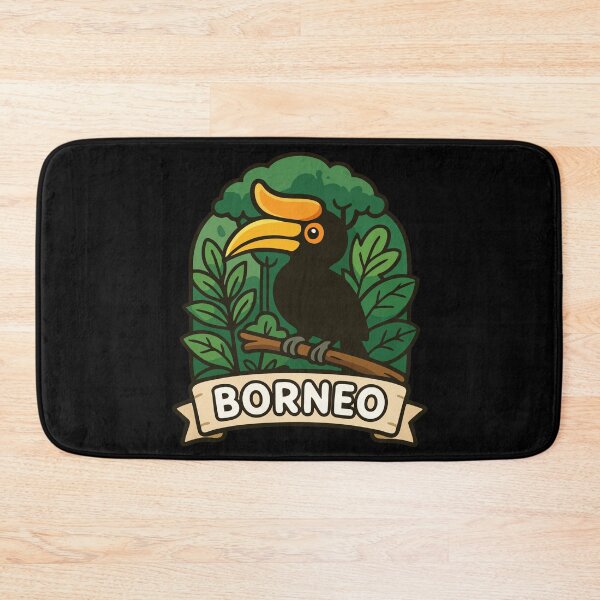 Item preview, Rhinoceros Hornbill Borneo designed and sold by TomFrontierArt.