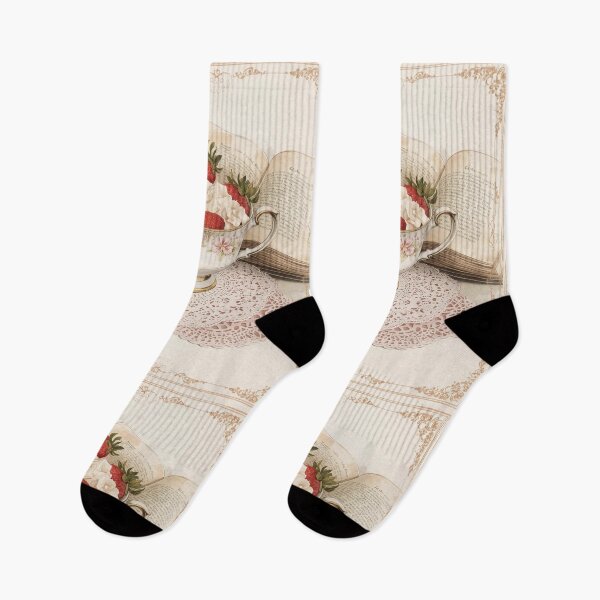 Item preview, Strawberries & Cream – Cottagecore Tea Time designed and sold by Deezyned.