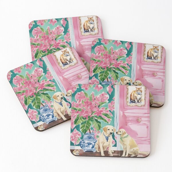 Item preview, Whimsical dog art, They brought a Cat  designed and sold by SophieClimaArt.