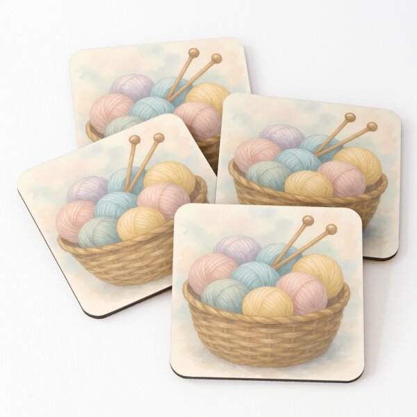 Item preview, Basket with Yarn Balls designed and sold by Magic Pencil Press.