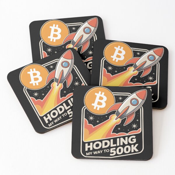 Artikelvorschau, HODLing meinen Weg zu 500.000, Bitcoin zum Mond, Bitcoin-Krypto entworfen und verkauft von NoetherSym.