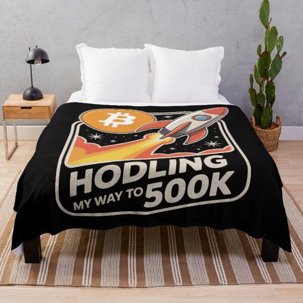 Artikelvorschau, HODLing meinen Weg zu 500.000, Bitcoin zum Mond, Bitcoin-Krypto entworfen und verkauft von NoetherSym.