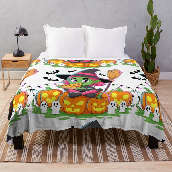 Item preview, Funny Witch Eat Pizza – Neon Halloween Design designed and sold by Grxcreation.