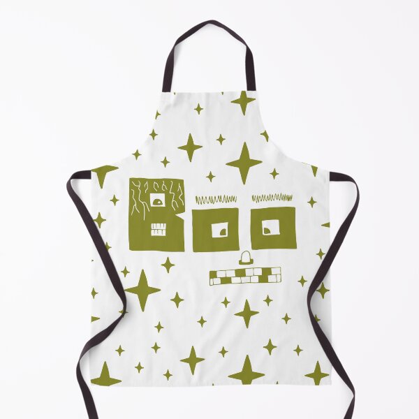 Item preview, Halloween Olive Green Frankenstein Boo crazy face designed and sold by MoorePatterns.
