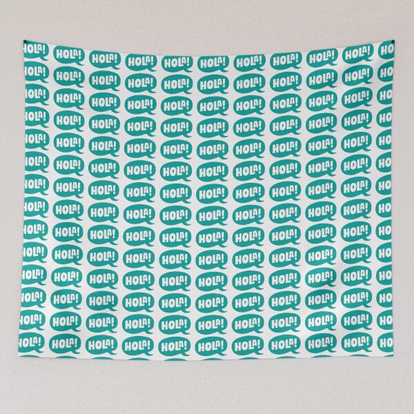 Item preview, Hola! Aqua designed and sold by Gadding Gatos.