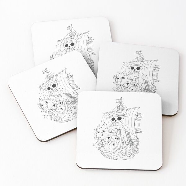 Item preview, Thousand Sunny – Sketch Outline Sticker designed and sold by AnimeFlash_0.