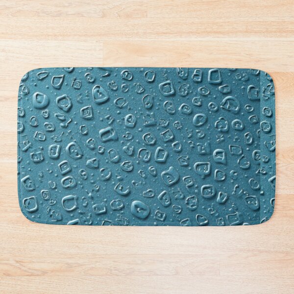 Item preview, Embossed Digital Droplets on Blue Surface designed and sold by Virtuals1.