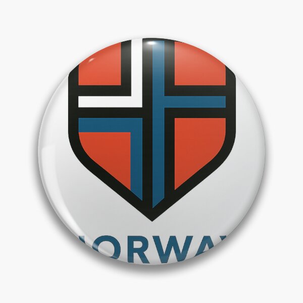 Item preview, Norway Shield Emblem with Nordic Cross designed and sold by GlobeMood.