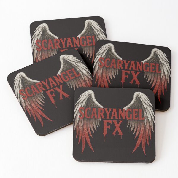 Item preview, Beauty and Blood – Red Angel Wings Logo | Scary Angel FX Collection designed and sold by Scaryangelfx.