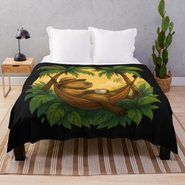 Item preview, Realistic Chilling Capybara. designed and sold by Raubee.