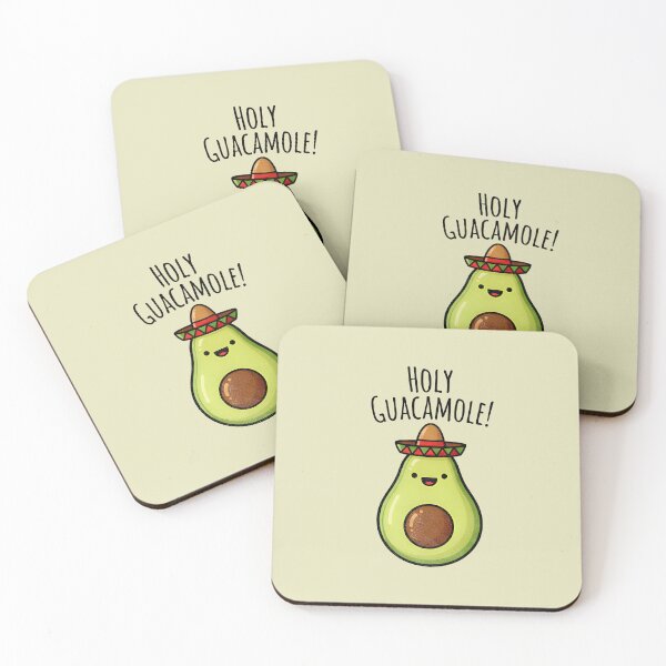 Item preview, Cute Avocado with Sombrero – Funny Kawaii Food Design designed and sold by Imaginationbeyond.