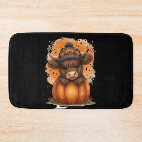 Item preview, Cute Highland Cow Pumpkin Sticker – Cozy Autumn Fall Aesthetic Farm Animal Design designed and sold by FestivityFinds.