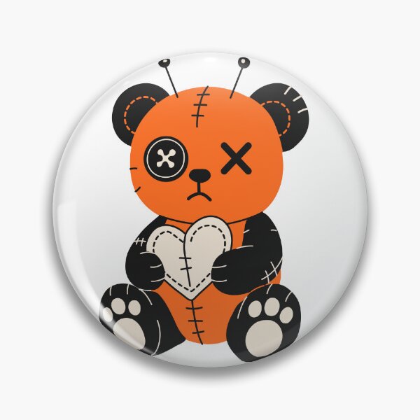 Item preview, Sad Voodoo Style Teddy Bear with Heart Patch designed and sold by Innamalinka.