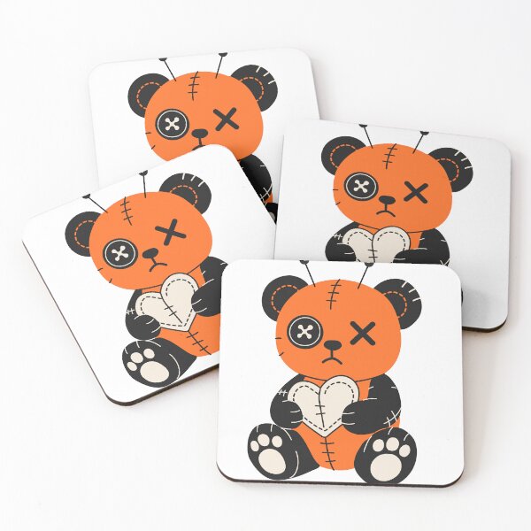 Item preview, Sad Voodoo Style Teddy Bear with Heart Patch designed and sold by Innamalinka.