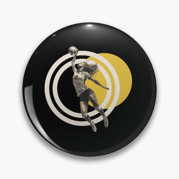 Item preview, Volleyball Outside Hitter Sporty Spiker on Geometric Design designed and sold by daila70.