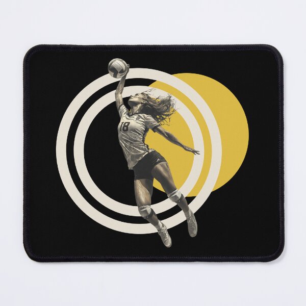 Item preview, Volleyball Outside Hitter Sporty Spiker on Geometric Design designed and sold by daila70.