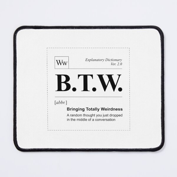 Item preview, BTW - Word of a Day designed and sold by oops-I-drew-again.