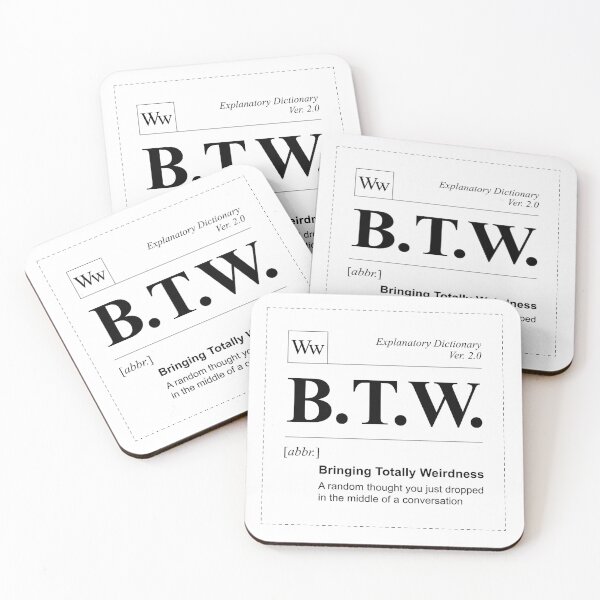 Item preview, BTW - Word of a Day designed and sold by oops-I-drew-again.