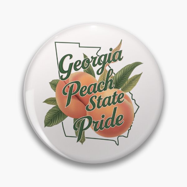 Item preview, Georgia Peach State Pride Sticker – Southern Roots Local State Pride Design designed and sold by FestivityFinds.