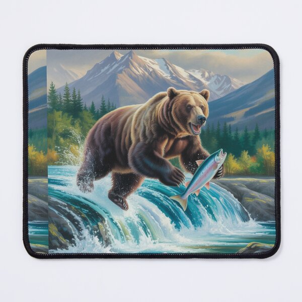 Item preview, Yukon River - Bear fish lover designed and sold by DamioPolArt.