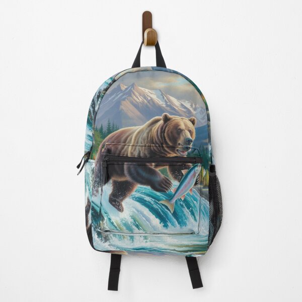 Item preview, Yukon River - Bear fish lover designed and sold by DamioPolArt.