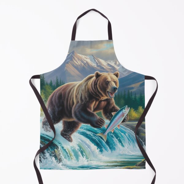 Item preview, Yukon River - Bear fish lover designed and sold by DamioPolArt.