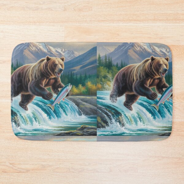 Item preview, Yukon River - Bear fish lover designed and sold by DamioPolArt.