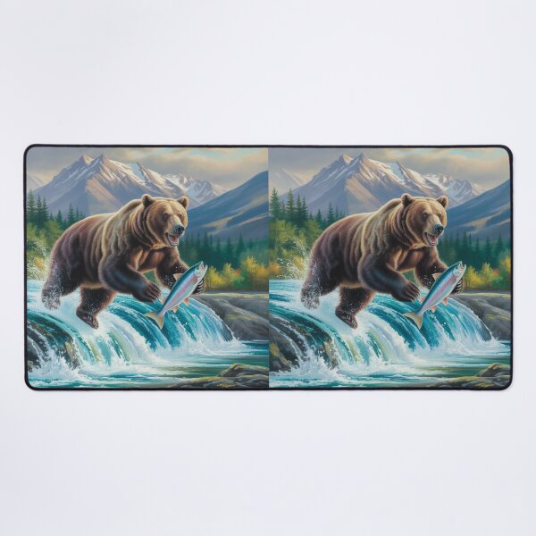 Item preview, Yukon River - Bear fish lover designed and sold by DamioPolArt.