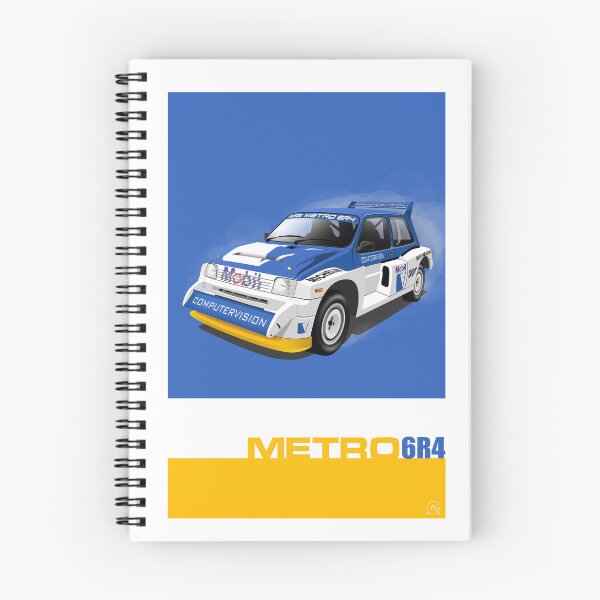 Item preview, Metro 6R4 Rally car illustration designed and sold by RJWautographics.