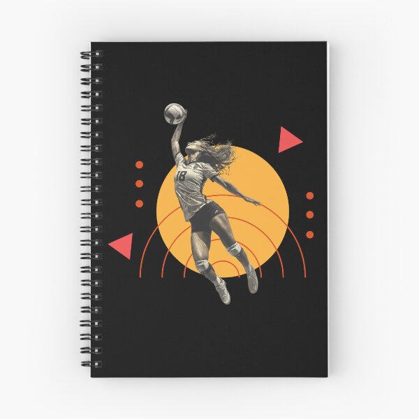 Item preview, Volleyball Hitter Outside Position Spiker with Geometric Artwork designed and sold by daila70.