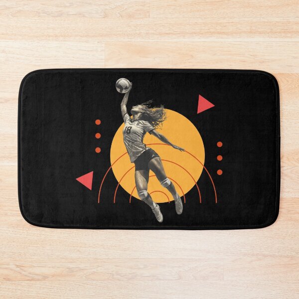 Item preview, Volleyball Hitter Outside Position Spiker with Geometric Artwork designed and sold by daila70.