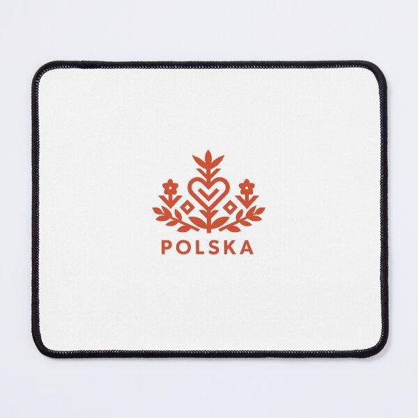 Item preview, Polska Folk Heart Floral Emblem Design designed and sold by GlobeMood.