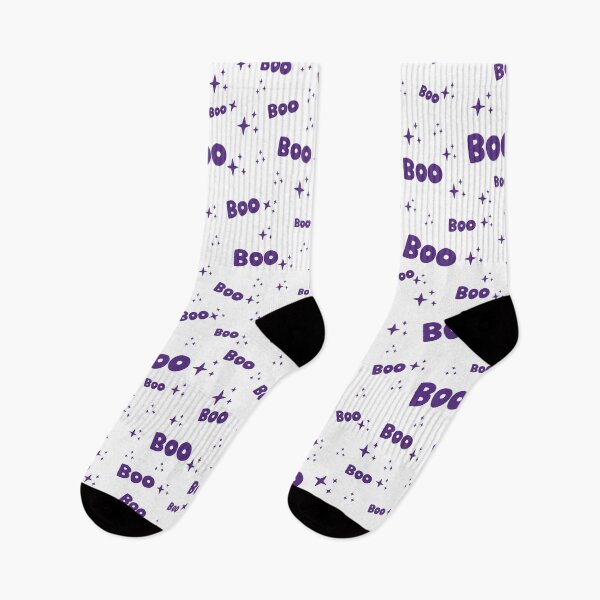 Item preview, Violet Purple Boo words with stars for Halloween designed and sold by MoorePatterns.