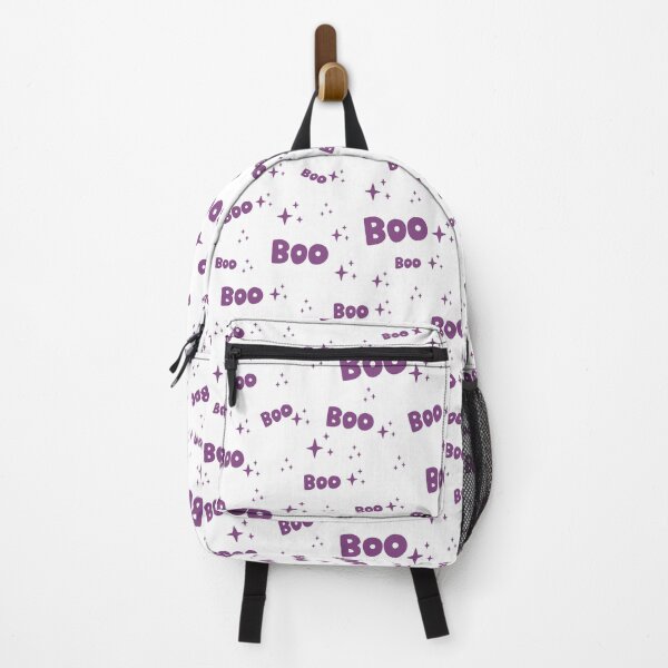 Item preview, Plum Purple Boo words with stars for Halloween designed and sold by MoorePatterns.