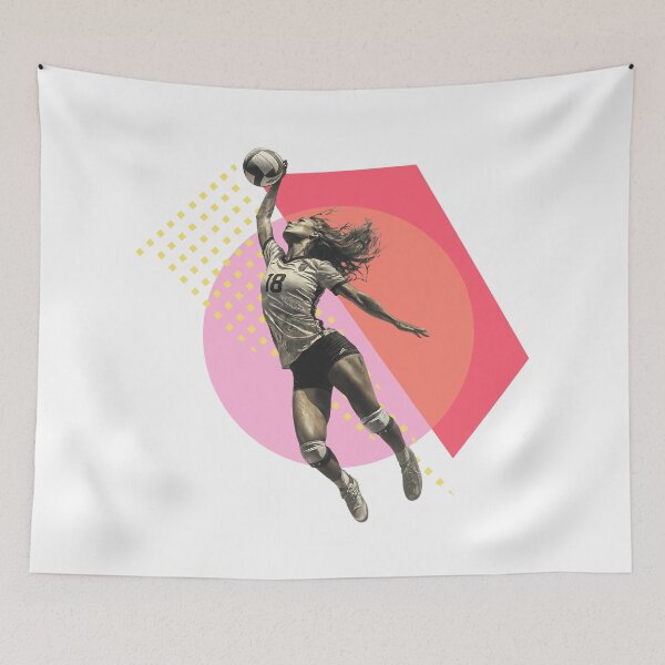 Item preview, Women’s Volleyball Outside Hitter Athletic Spiker with Geometric Design designed and sold by daila70.