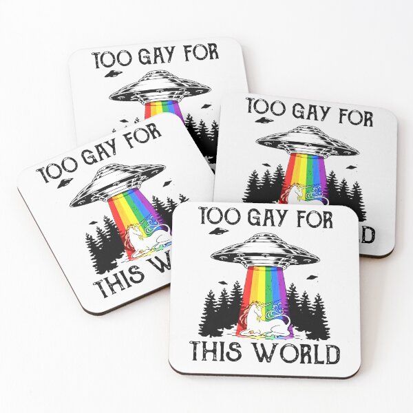 Item preview, Lgbt ufo unicorn too gay world  designed and sold by RonWalker1.