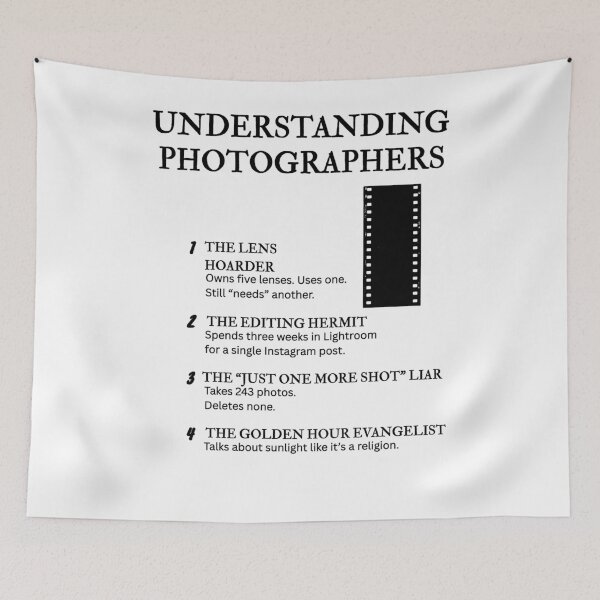 Item preview, FUNNY PHOTOGRAPHER QUOTES – A Guide to Lens Life designed and sold by PsyFlow35.