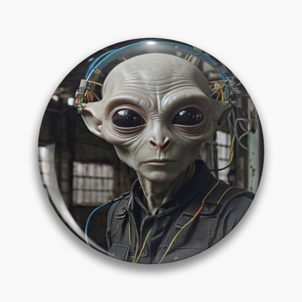 Item preview, Alien Creature Portrait in a Factory designed and sold by KALEIDOSCOPE UK.