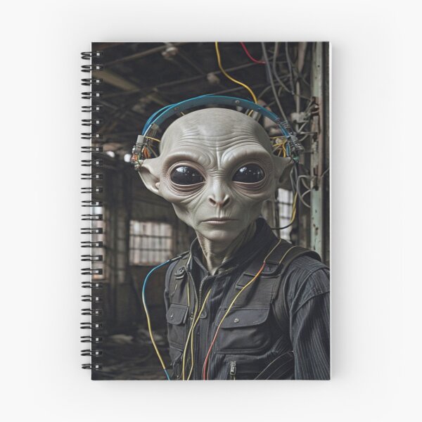 Item preview, Alien Creature Portrait in a Factory designed and sold by KALEIDOSCOPE UK.