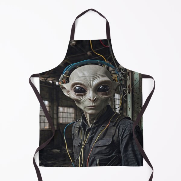 Item preview, Alien Creature Portrait in a Factory designed and sold by KALEIDOSCOPE UK.