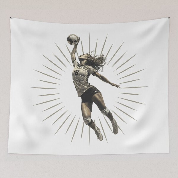 Item preview, Volleyball Outside Hitter Dynamic Spiker designed and sold by daila70.