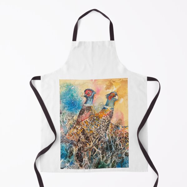 Item preview, Whacky pheasants in the bush inspired by Jean Haines designed and sold by jocemarks.